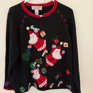 Heirloom Collectibles 2004 vintage Christmas sweater button up